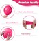 30PCS Pink and Silver Balloons – 12" Hot Pink, Macaron Pink, Pearl Pink, Silver & Confetti Balloons with Ribbon for Girls Birthday, Bridal Shower, Baby Shower, Wedding & 2025 Graduation Party Decorations (Pink Silver)